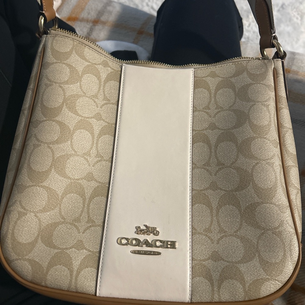 coach jacquard file bag